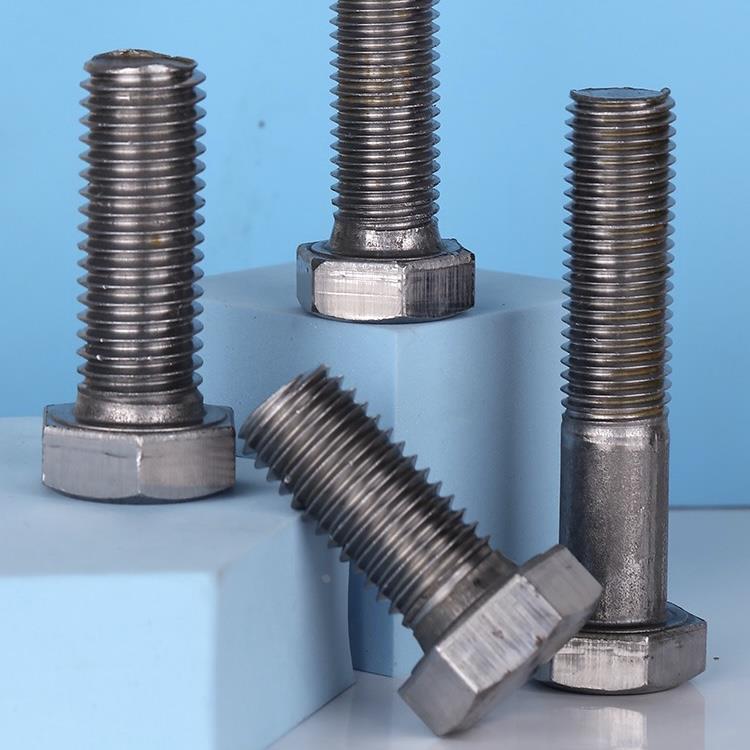 国标4.8级本色外六角螺丝螺栓M6M8M10M12M14M18M20M24特GB30