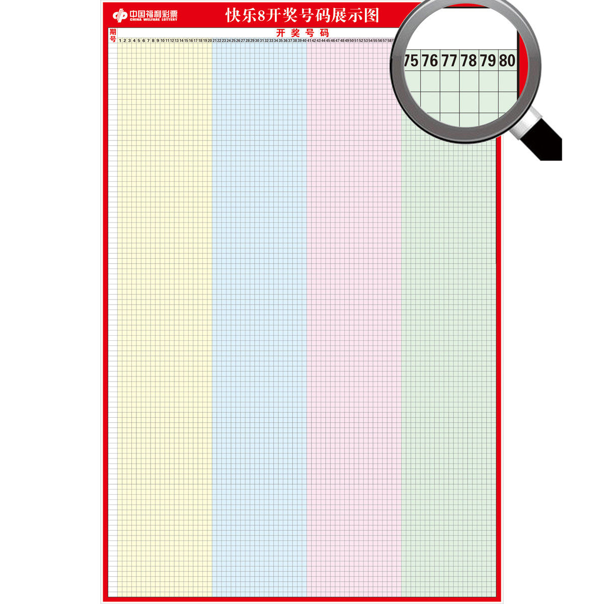 彩票店用品走势图福彩快乐8体彩双色球体彩大乐透家用新版七星彩