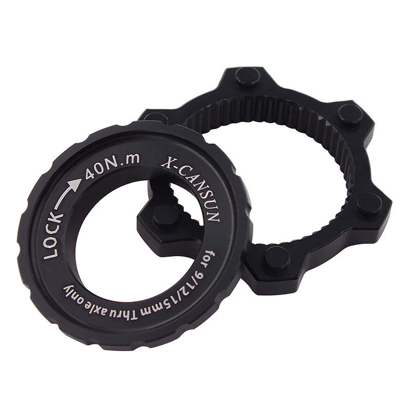 XCANSU自行车中锁碟片转六钉碟片转换座 山地车锁死花鼓转六钉螺