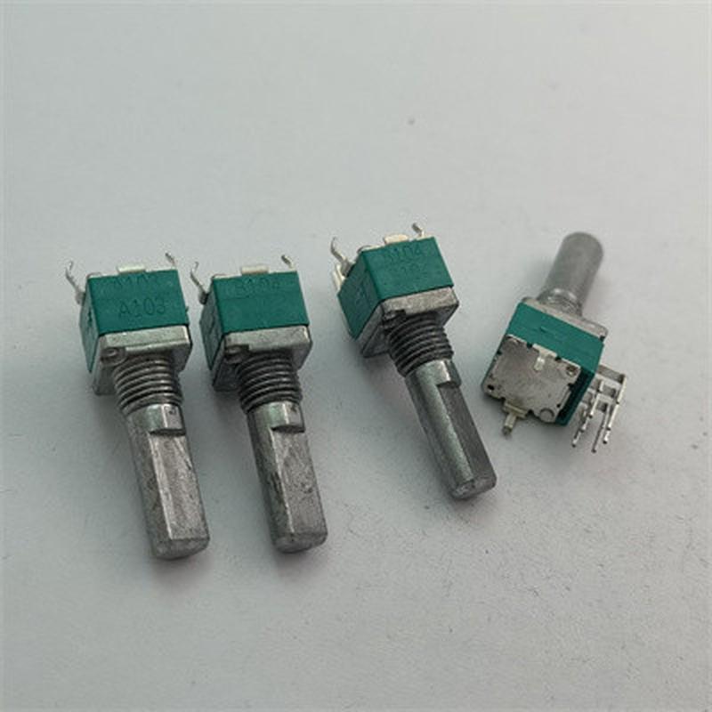 国产先锋电位器RK097G 立式双联电位器 A103 A10K B100K柄长20MMF