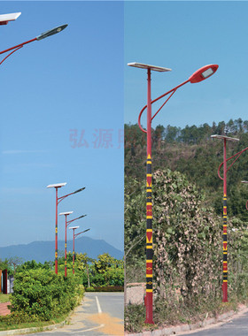led太阳能路灯民族风少数特色户外藏族4/5/6/7/8米新农村道路灯