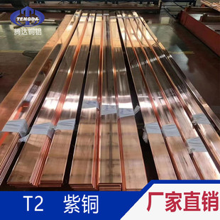 红铜板 机房镀锡紫铜条 紫铜棒 T2接地紫铜排