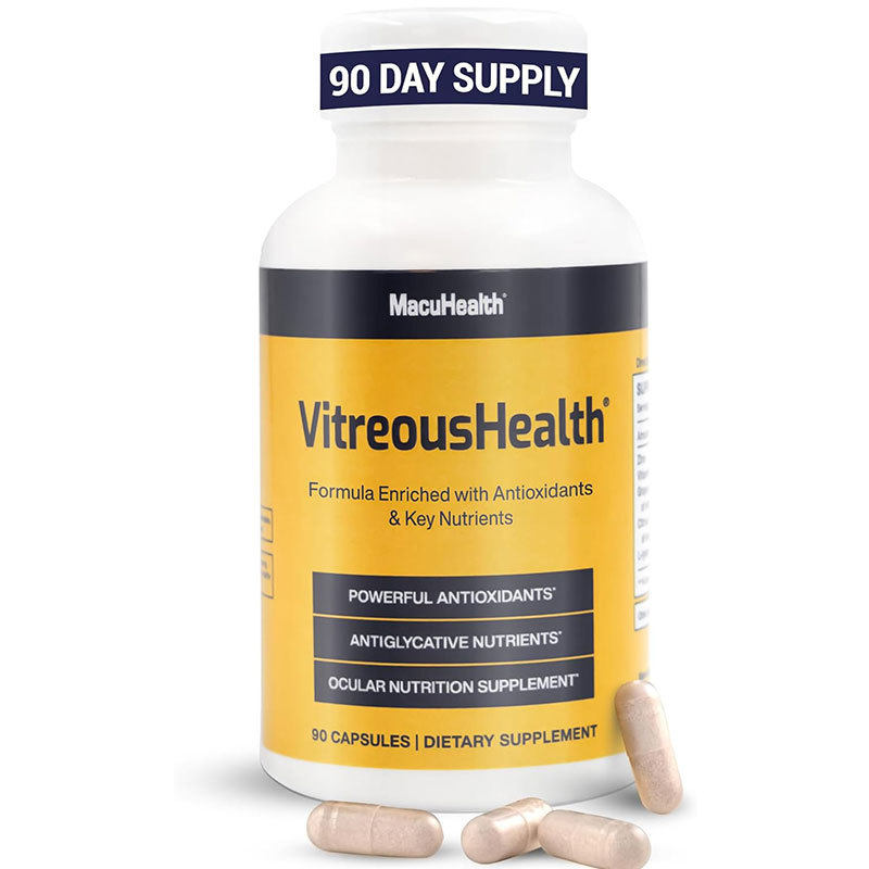 美国直邮 Macuhealth VitreousHealth 眼部补充剂90粒 眼部保健