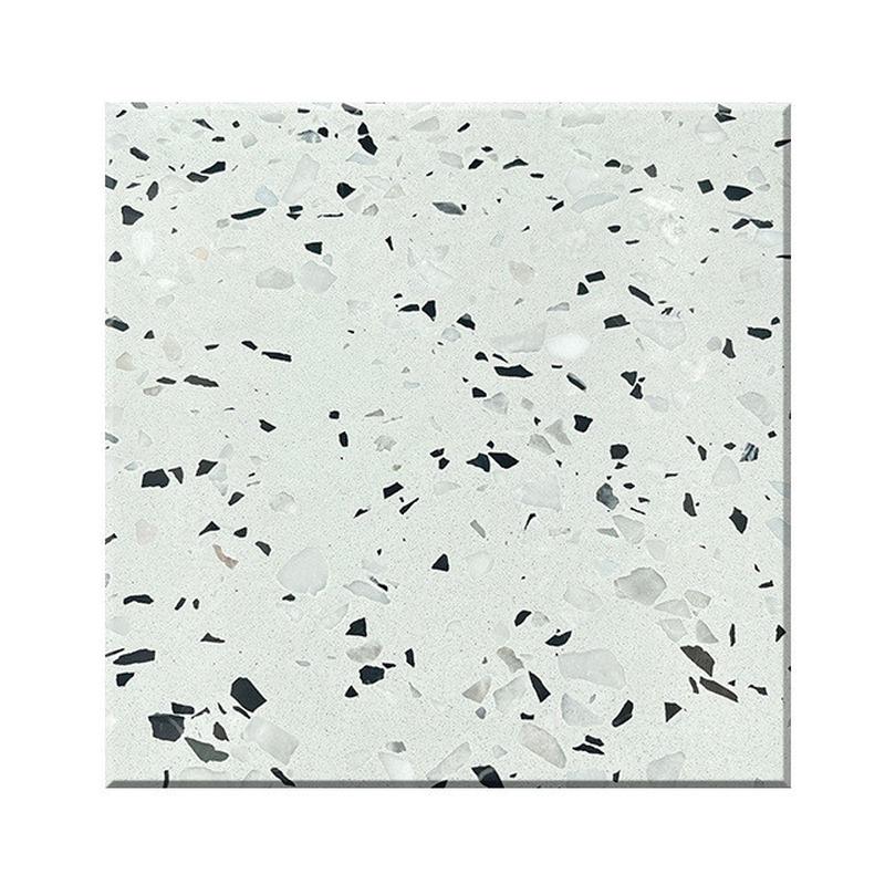 时代白水磨石人造石板酒店商场墙面台面地板砖预制石料无机水磨石