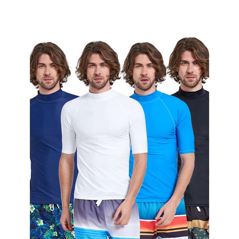 鲨巴特男士短袖潜水服防晒速干水母上身冲浮潜服
