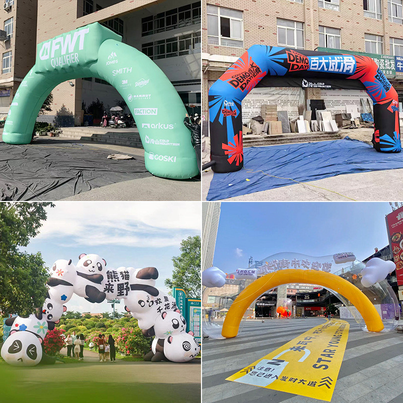 充气卡通露营拱门活动集市打卡美陈商场幼儿园生日景区游乐园拱门