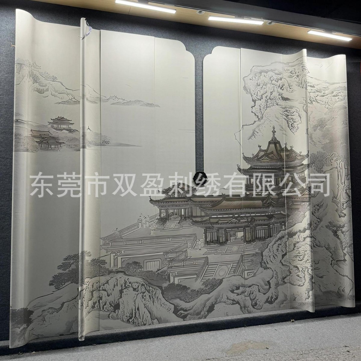 浮雕商场硬包欧式中式精雕异形刺绣壁画背景异形墙面艺术背景软包