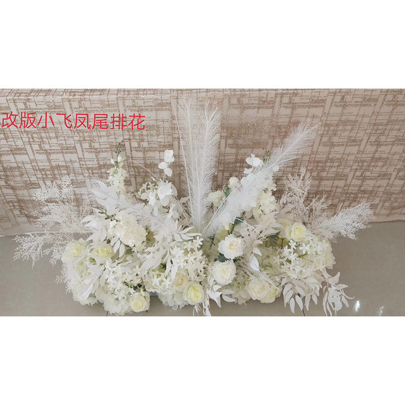 婚庆花排系列摆件假花绢花道具婚礼布置舞台酒店商场路引装饰用品