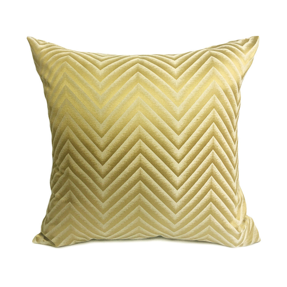 现代条纹样板靠垫套深蓝波浪渐变展厅酒店家居装饰沙发车载抱枕套