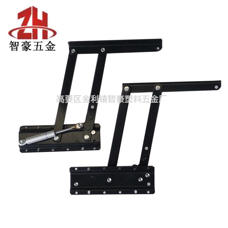 气动杆液压高度调节咖啡桌面折叠支撑架茶几升降架桌子升降架