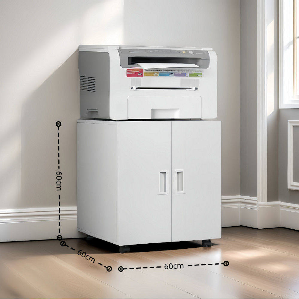 钢制打印机放置落地式a3可移动置物架柜铁皮移动储物收纳多层办公