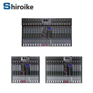 GAX-ET16专业16/12/8通道DJ混音调音台强劲的48V幻象电源调音台