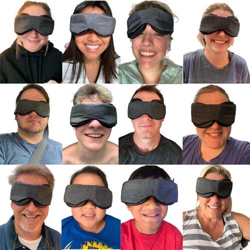 M家同款可调节3D镂空立体睡眠眼罩护眼透气假睫毛男女遮光护妆