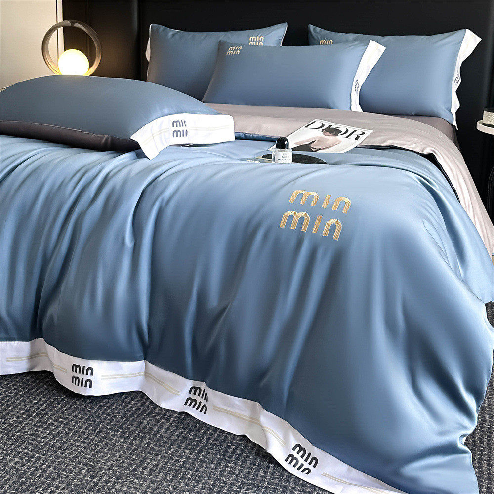 2025新款水洗床笠四件套春夏轻奢丝般顺滑被套床单刺绣款床品批发,床上用品,床品套件/四件套/多件套,淘宝优惠券,粉丝福利购,淘宝优惠卷