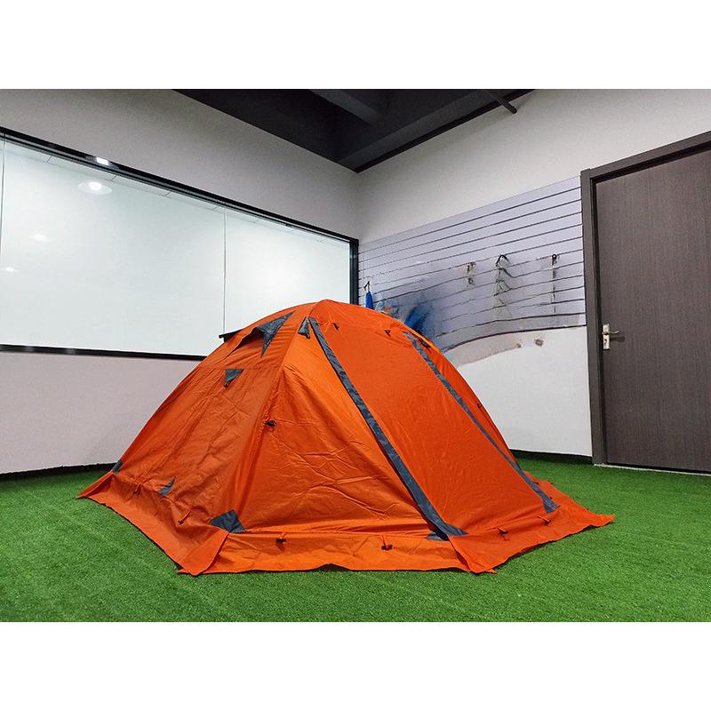 果帐篷专业登山徒步户外2-3-4人双人加厚防暴雨过夜轻量化铝杆雨