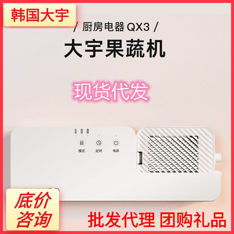 韩国大宇果蔬清洗机qx3单仓双仓净化器卫士洗菜水果食材肉壁挂式