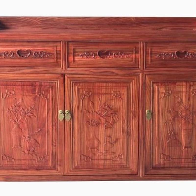 中式实木餐边柜茶水柜鞋柜酒柜储物柜玄关明清仿古南榆木古典家具