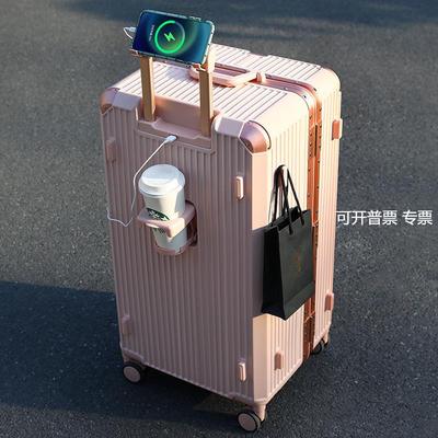 可充电加厚铝框箱多功能32寸超大行李箱托运出国大容量旅行箱