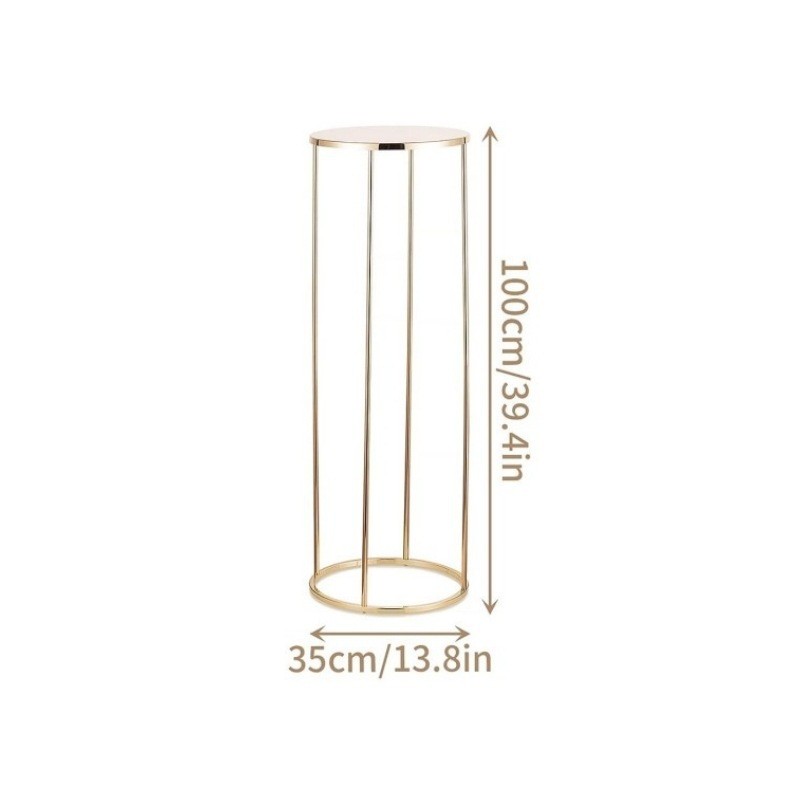 北欧落地花架电镀金色现代简约客厅卧室茶餐厅布置装饰婚礼装饰品