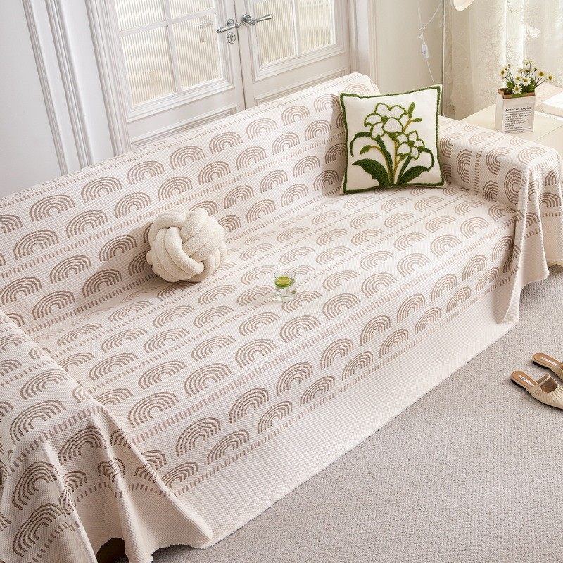 凉全盖冰丝沙发盖布巾2025新款感夏季高级感沙发套罩防猫抓沙发巾,居家布艺,沙发垫,淘宝优惠券,粉丝福利购,淘宝优惠卷