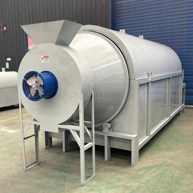 滚筒式粮食锯末酒糟电加热工业烘干机盐矿粉沙子多功能干燥设备