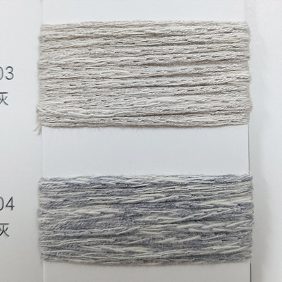 5.5片浮雕棉结41%精梳棉36%粘纤23%涤纶粗针混纺纱线珠支纱毛线