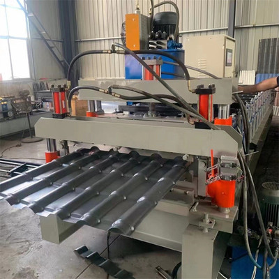 800仿树脂瓦琉璃瓦设备仿树脂瓦压瓦机彩钢压瓦机