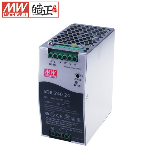 全新正品MEANWELL台湾明纬开关电源SDR-240-24,SDR-240-48导轨式