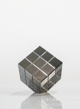 书房创意水晶魔方摆件售楼部样板房客厅ktv会所现代玄关工艺品