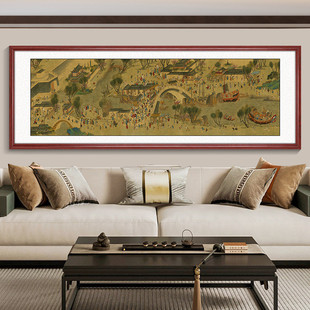 五牛图沙发背景墙画新中式客厅装饰画挂画书房办公室国画茶室壁画