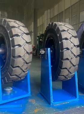 隧道开挖挂布台车实心轮直径560cm通轴独轮万向转向轮650-10