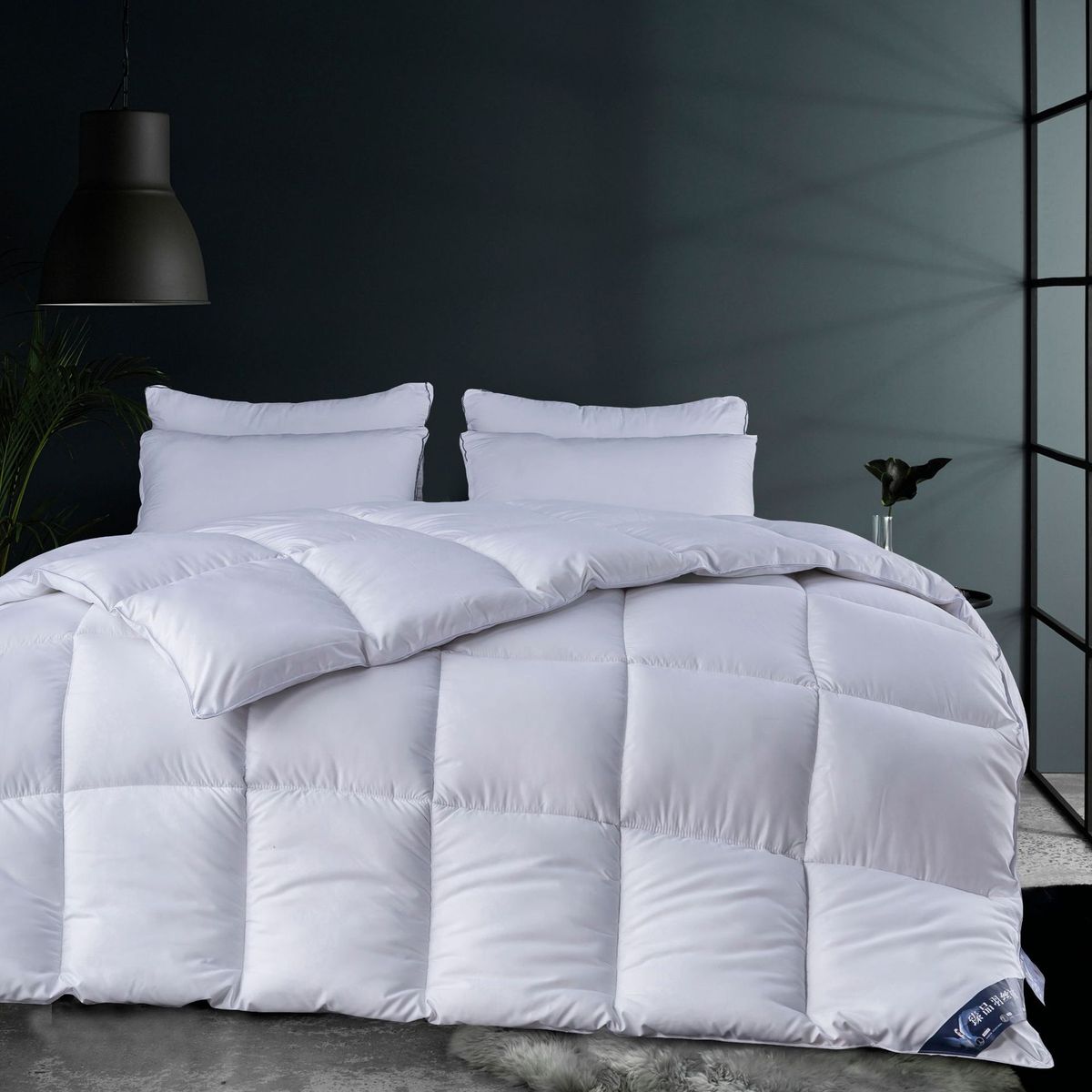 酒店布草被子被芯宾馆床民宿品羽丝被白色丝绵被单人宿舍礼品批发