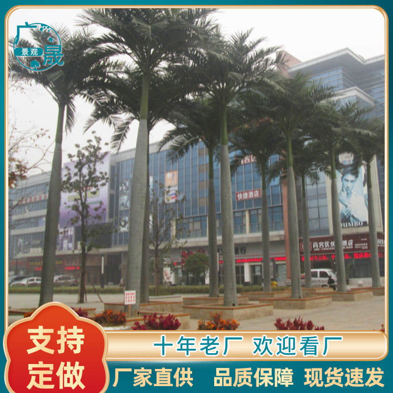 仿真椰子树大型假树大王椰造景椰果加纳利海藻树基站树中东棕榈树