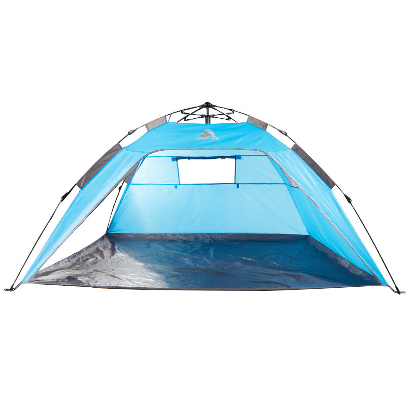 盛源多门多窗透气通风遮阳防晒全自动速开户外沙滩帐篷