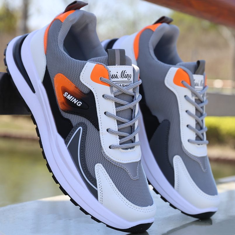 男鞋新款春夏季透气网面休闲软底运动鞋男士老爹鞋百搭学生跑步鞋