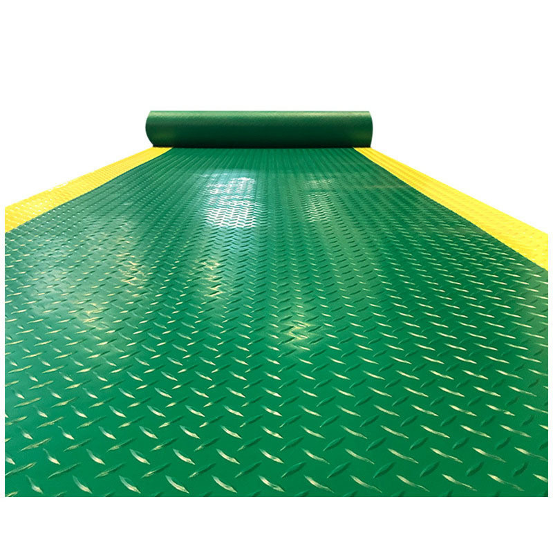 警示带黄色工业边牛津橡胶地垫车间过道加厚pvc防滑垫工厂地板垫