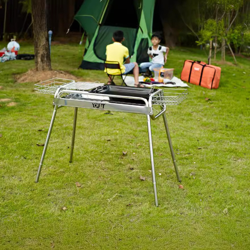 批发家庭户外售后中号不锈钢烧烤炉（不包可拆卸）