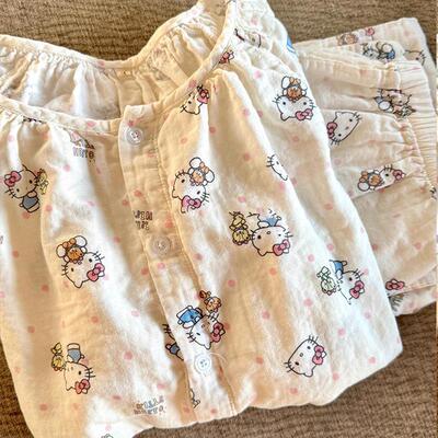 Sin Glee 软萌可爱甜美凯蒂猫印花睡衣女夏季新款舒适长袖居家服