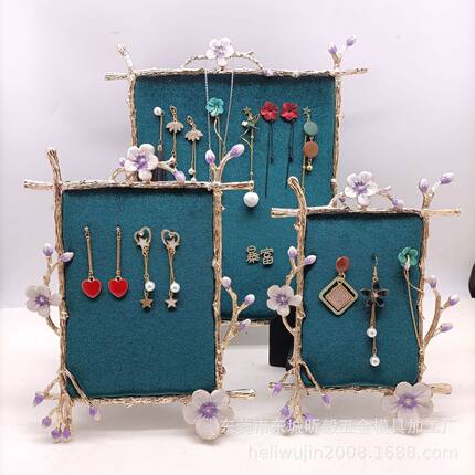 金属6/7/10寸浅金色相框首饰架，欧式相框首饰架