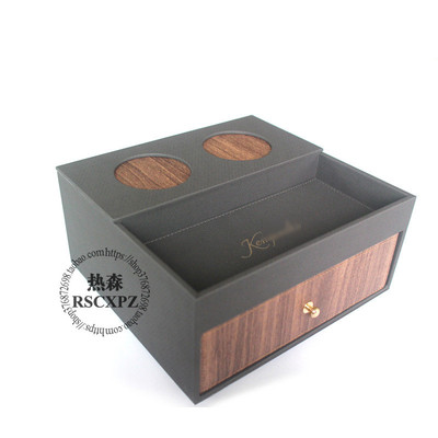 酒店牙具盒收纳盒商务酒店宾馆客房洗漱用品盒易单耗品盒皮质