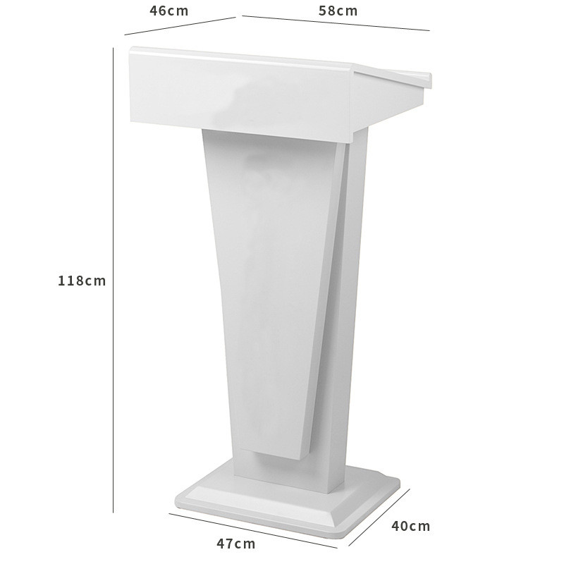 演讲台发言台新款酒店不锈钢接待台讲台训话桌售楼部新中式迎宾台