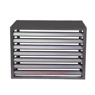 现货铝合金百叶窗防雨空调外机保室通风格栅网护罩外墙护栏厂家