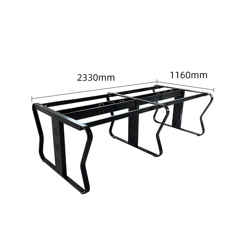 批发办公桌架会议台家具配件五金桌腿职员台蝴蝶架铁艺卡位桌脚