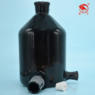 厂家批发蜀牛高硼龙头放水瓶棕色下口瓶硅瓶2500ml5000ml10000ml