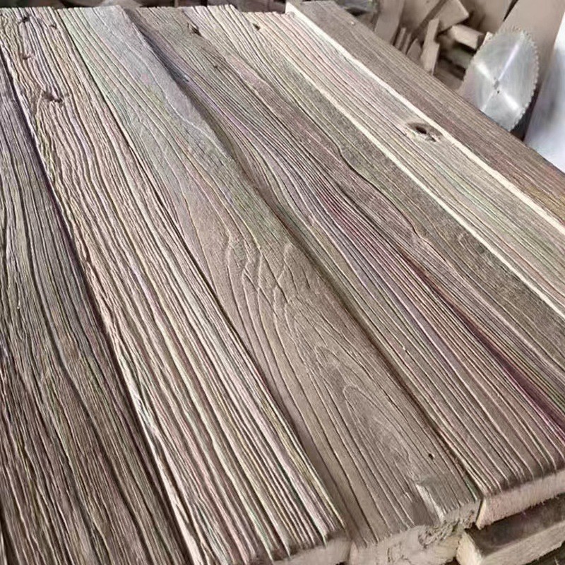 老榆木风化家居板材建筑房屋装修板材咖啡店台面板隔断实木护墙板