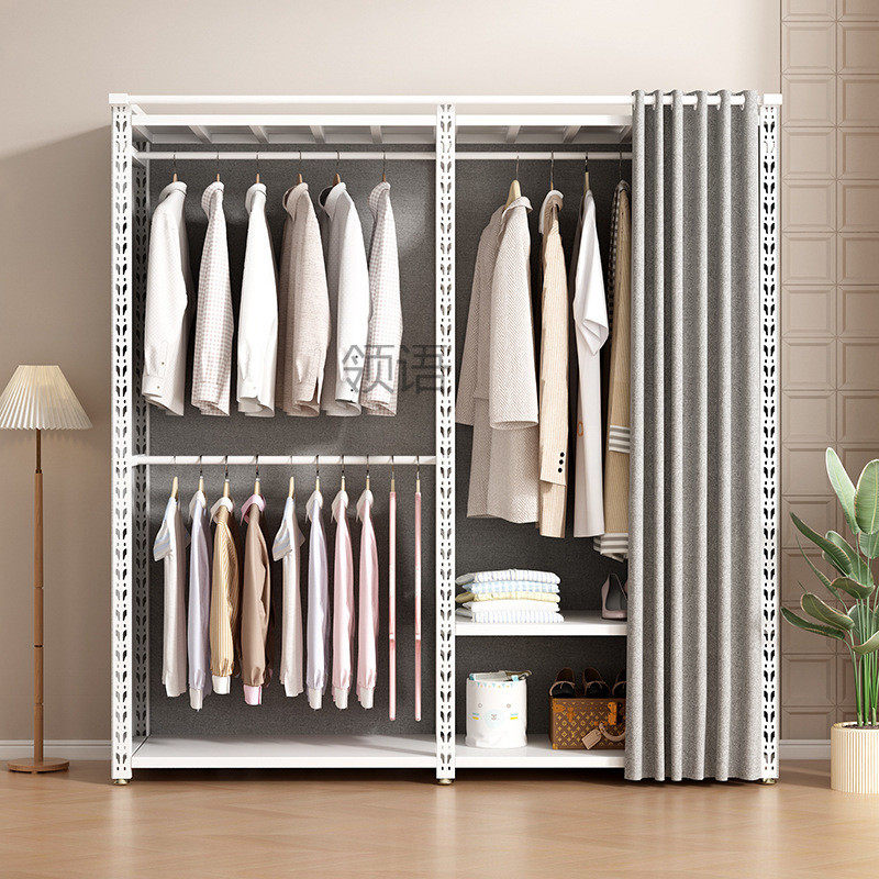 L彧1x布衣柜经济型简易金属钢架衣柜全封闭拉链出租房用布艺宿舍,住宅家具,独立衣柜,淘宝优惠券,粉丝福利购,淘宝优惠卷