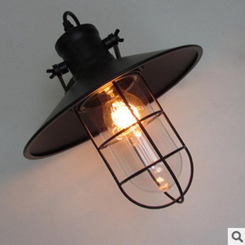 餐厅loft复古工业美式酒吧卧室床头灯美式过道仓库阳台户外墙壁灯