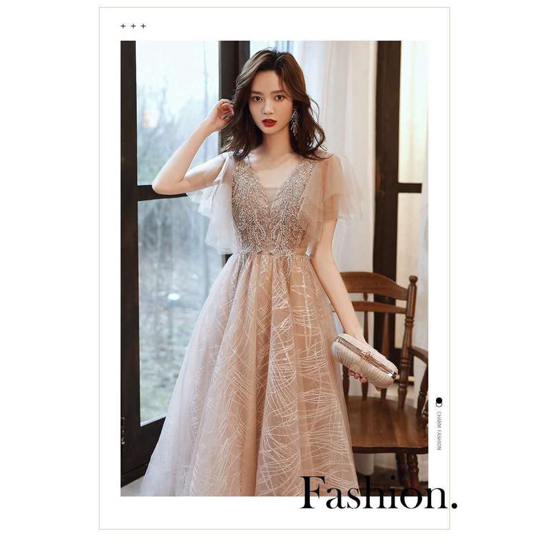 高货速发大码晚礼服裙女胖mm显瘦2024新款宴会气质高贵长款年会主