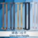 玻璃门拉手不锈钢方管双弯位钛金玫瑰金加厚偏黑拐脚木门有框门