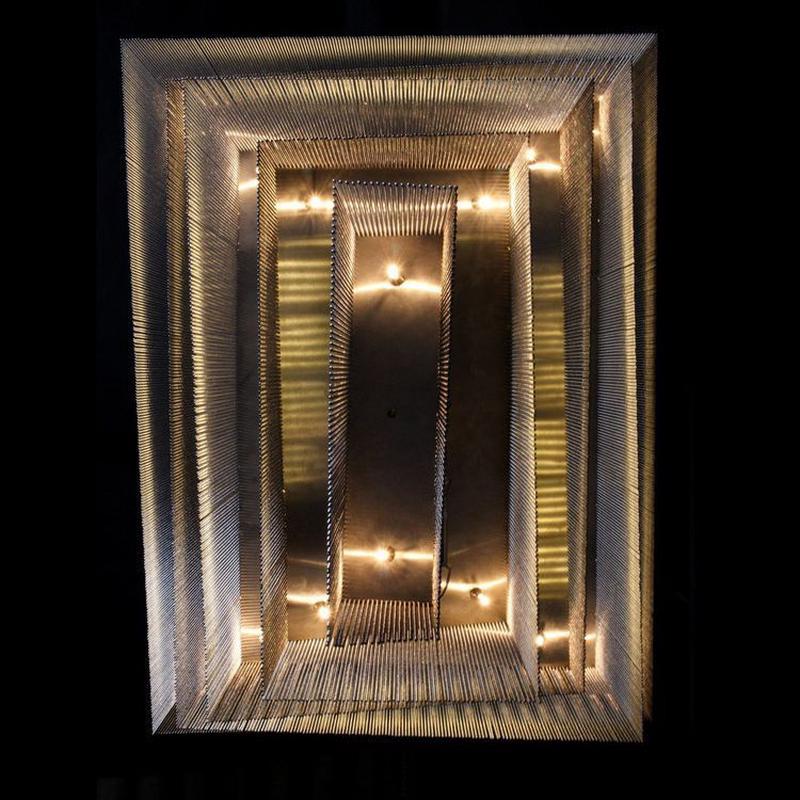 现代轻奢创意复式楼大吊灯工程别墅中空楼中楼流苏吊灯酒店会所灯